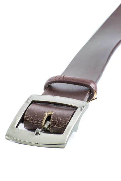 Male elegant belt isolated on the white — Stock Photo, Image