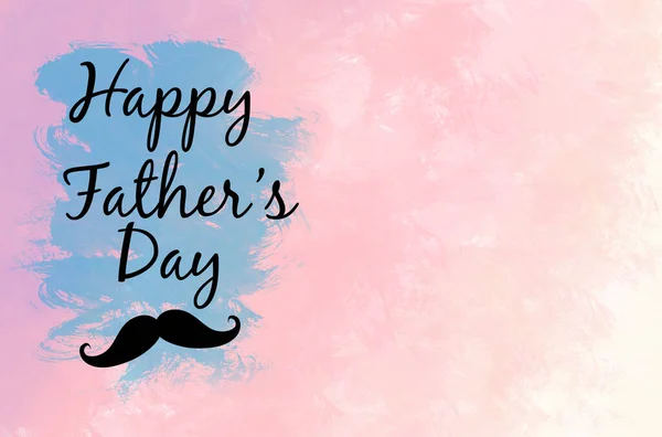 Happy Father Day Greeting Card Watercolor Pastel Background Your Design — ストック写真