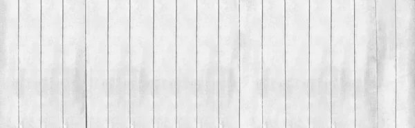Panorama Van Witte Houten Plank Textuur Naadloze Achtergrond Concept Banner — Stockfoto