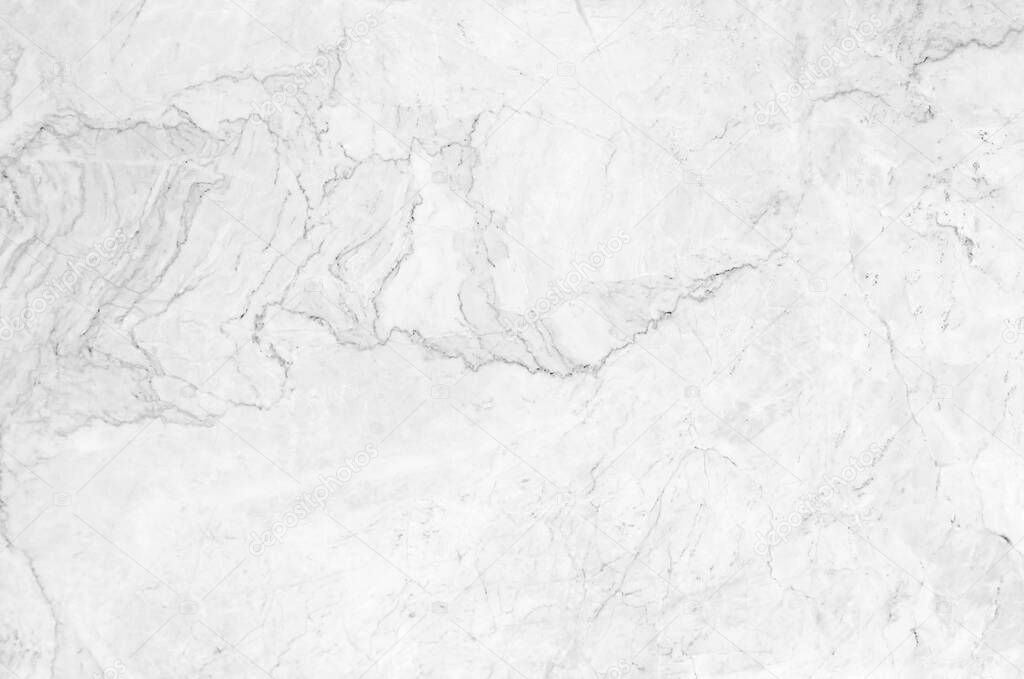 Closeup abstract surface white marble pattern at the marble floor texture background. 