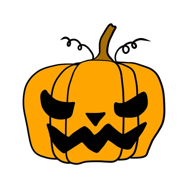 Hand Drawn Happy Halloween Doodle Elements Design — Stock Fotó