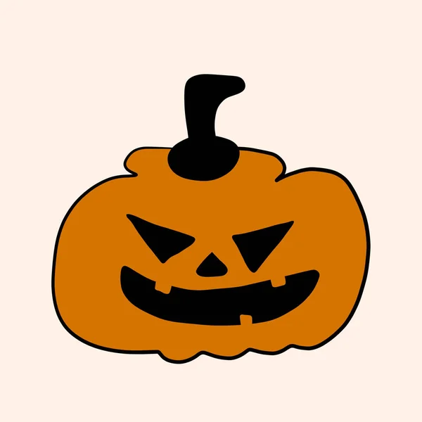 Hand Drawn Happy Halloween Doodle Elements Design — Stockfoto