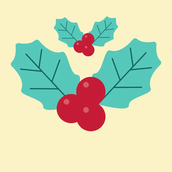 カラフルなクリスマスとお正月のアイコンの装飾要素のイラスト — ストック写真