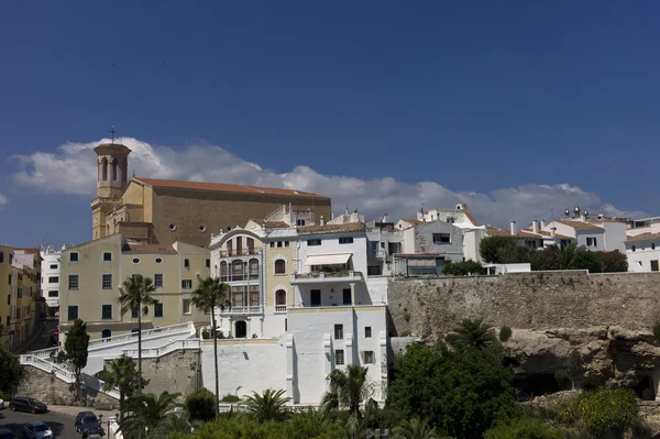 Uitzicht op de stad van mahon, menorca, Spanje — Stockfoto