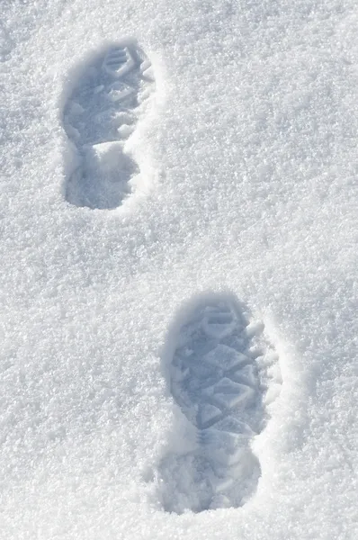 Faixas na neve — Fotografia de Stock