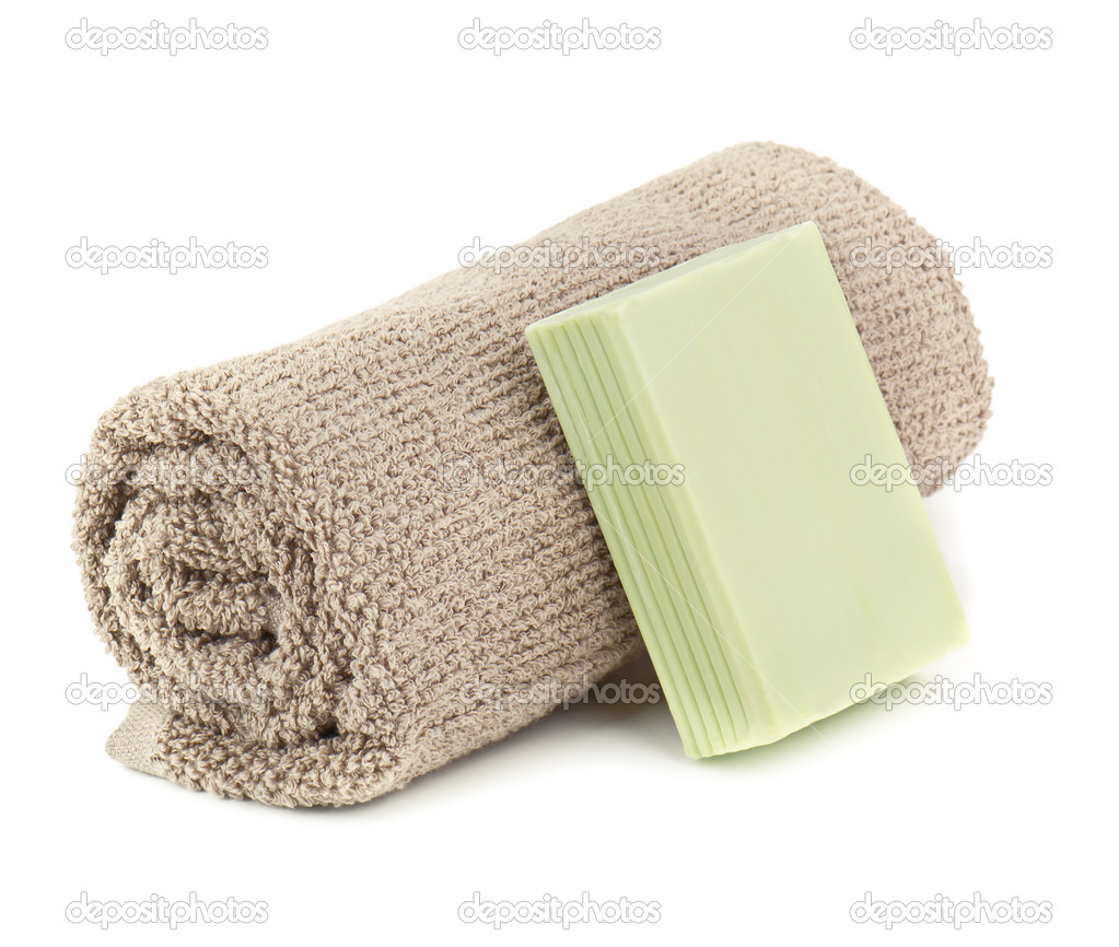 towel and soap