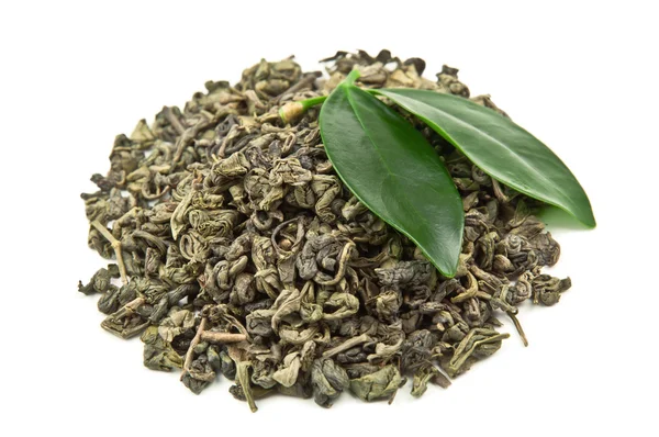 Hromada zeleného čaje — Stock fotografie