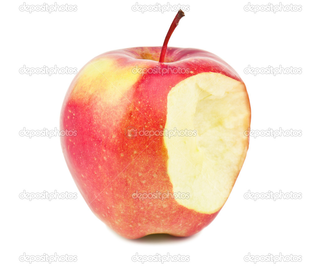 bitten juicy apple