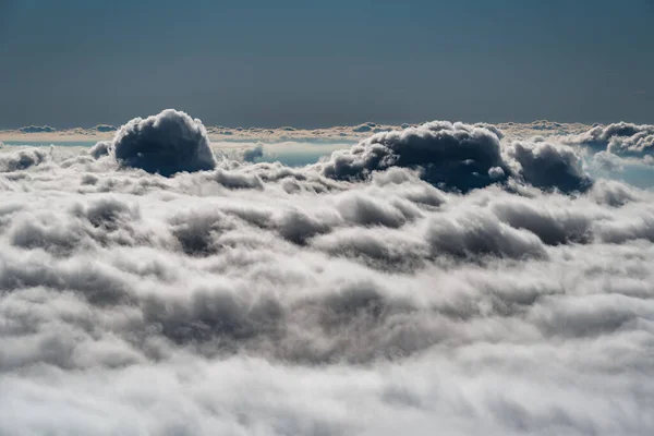 Incroyable Formation Cumulus Dans Ciel Bleu Foncé — Photo