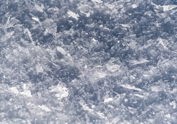 Neve Fresca Blu Come Una Texture — Foto Stock