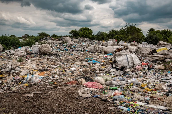 Нелегальне Сміття Пластикові Відходи Забруднення Навколишнього Середовища — стокове фото