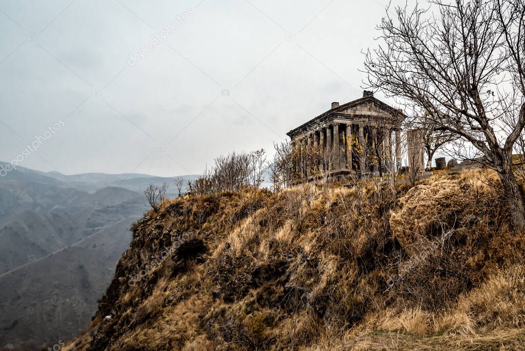 Ancient Garni Pagan Temple, the hellenistic temple in Republic of Armenia