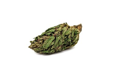 Marijuana cannabis bud, isolated on white background