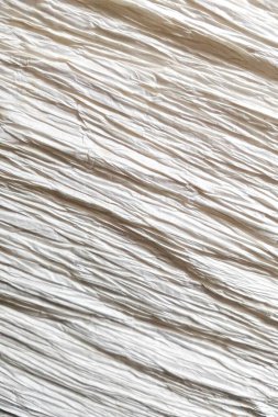 Beyaz buruşuk kağıt arka plan. Derin gölgeler