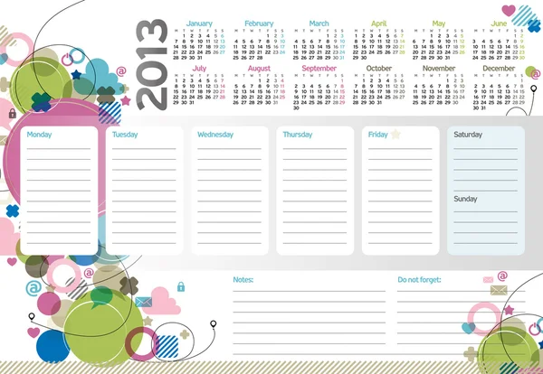 hafta planlayıcısı 2013