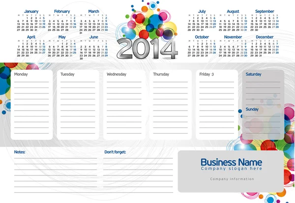 hafta planlayıcısı 2014