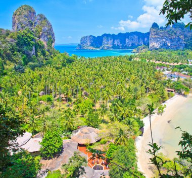 railay Tayland Körfezi üzerinde görüş nokta