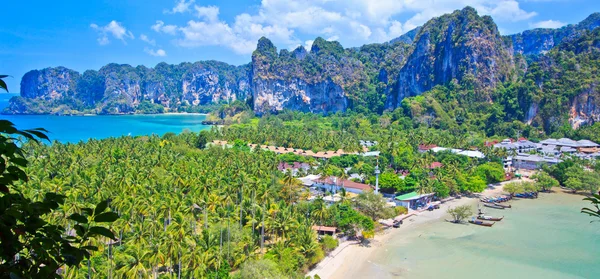 Vista na baía de railay na Tailândia — Fotografia de Stock