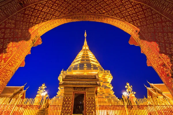 Wat phra That Doi Suthep, Tempio Chiang Mai Provincia Thailandia — Foto Stock