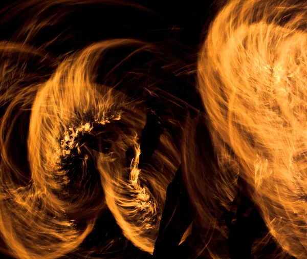 Abstract Disegno Sentieri fiammeggianti Sentieri fiammeggianti prestazioni notturne — Foto Stock