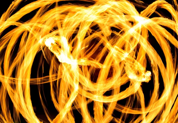 Abstracte tekening flaming routes nacht prestaties flaming routes — Stockfoto