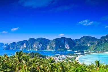 tropik ada tatil - phi phi Island, krabi il Tayland ile görüntüleme
