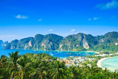 tropik ada tatil - phi phi Island, krabi il Tayland ile görüntüleme