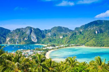 tropik ada tatil - phi phi Island, krabi il Tayland ile görüntüleme