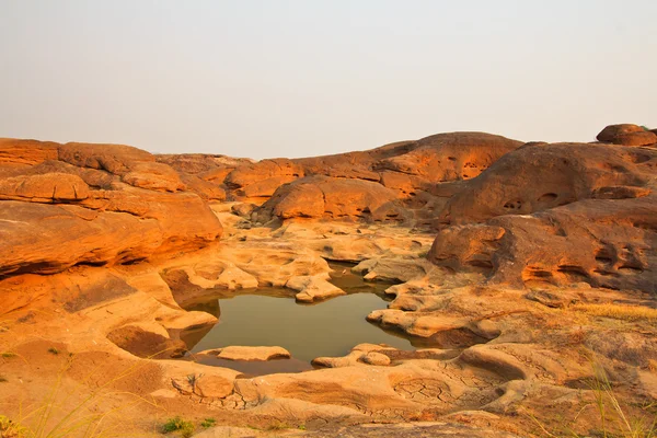 Rock holes Stone View Sam-Pan-Bok Grand Canyon en Thaïlande — Photo