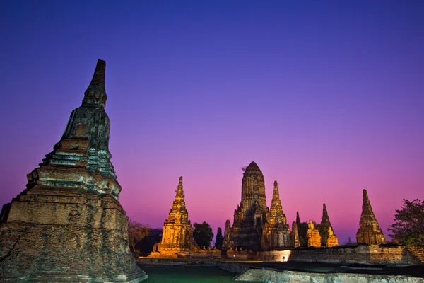 Tempio wat Chaiwatthanaram della provincia di Ayuthaya Thailandia — Foto Stock