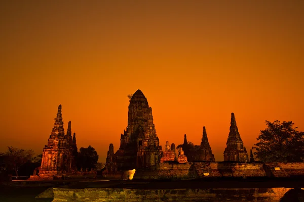 Tempel wat Chai Watthanaram van ayuthaya provincie thailand — Stockfoto