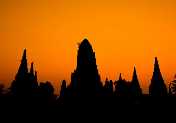 大城省泰国的柴瓦纳兰寺寺 — 图库照片