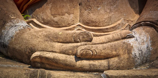 Buddha mano vecchia — Foto Stock