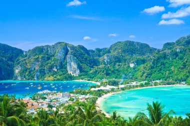tropik ada tatil - phi phi Island, krabi il Tayland ile görüntüleme