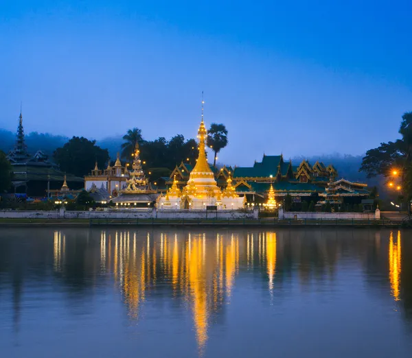 Wat Jong Klang en Maehongson, provincia al norte de Tailandia —  Fotos de Stock