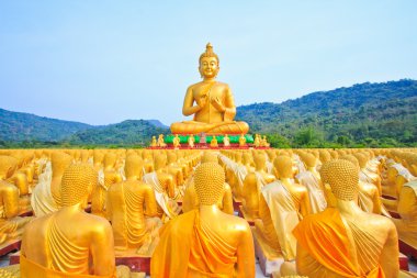 Buda heykelleri, altın buddha, Tayland, Asya