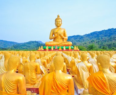 Buda heykelleri, altın buddha, Tayland, Asya