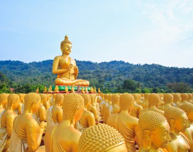 Buda heykelleri, altın buddha, Tayland, Asya
