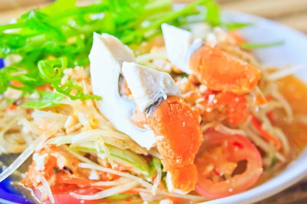 Ensalada de papaya tailandia — Foto de Stock