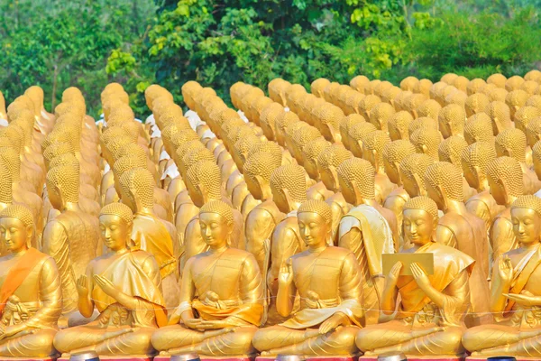 Buddha Statyer, guld buddha, thailand, Asien — Stockfoto