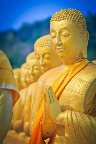 Estátuas de Buda, buda de ouro, Tailândia, Ásia — Fotografia de Stock
