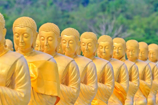 Boeddhabeelden, gouden buddha, thailand, Azië — Stockfoto