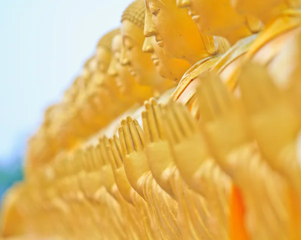 Boeddhabeelden, gouden buddha, thailand, Azië — Stockfoto