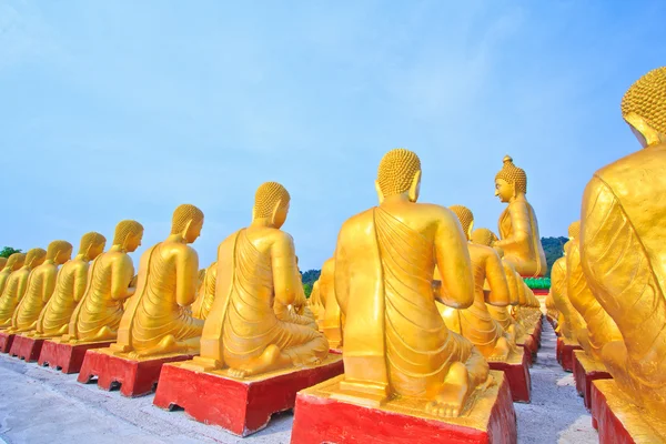 Buddha Statyer, guld buddha, thailand, Asien — Stockfoto