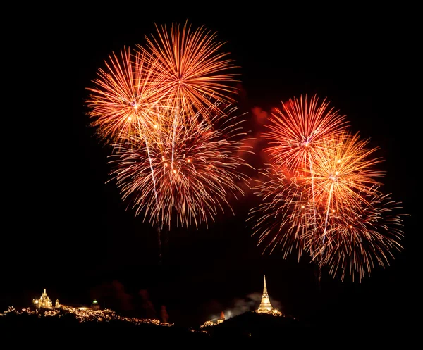 Fuochi d'artificio colorati — Foto Stock