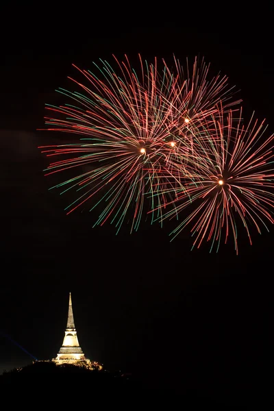 Farbenfrohes Feuerwerk — Stockfoto