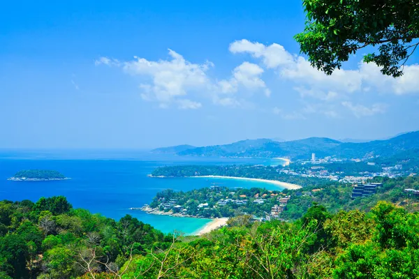 Aussichtspunkt phuket bay city thailand — Stockfoto