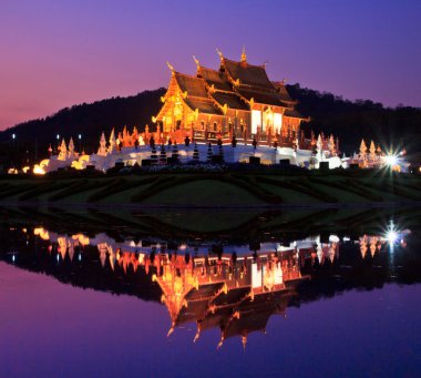alacakaranlık ho kham luang Tapınağı Kuzey Tayland