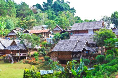 Resort ve kulübe kuzeyinde Tayland