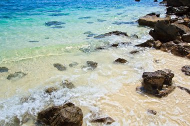 plaj ve taş islend Tayland